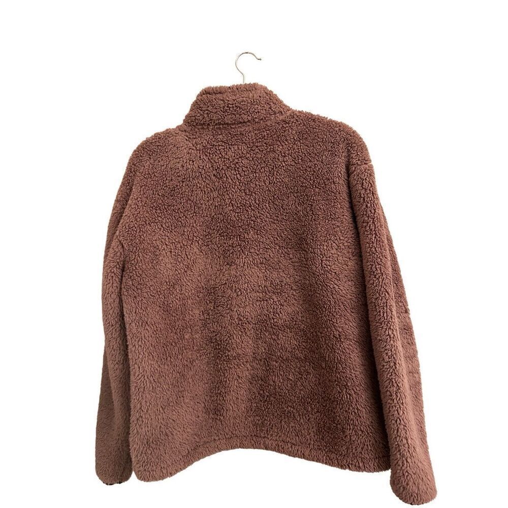 PINK by Victoria's Secret Sherpa Pullover Mauve oversized  S - Picture 2 of 6